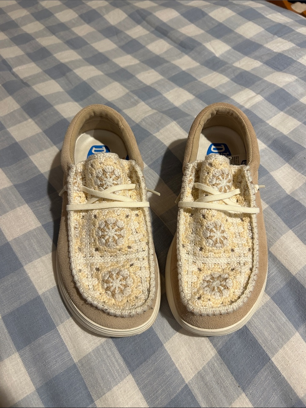 Hey dude suede crochet w7